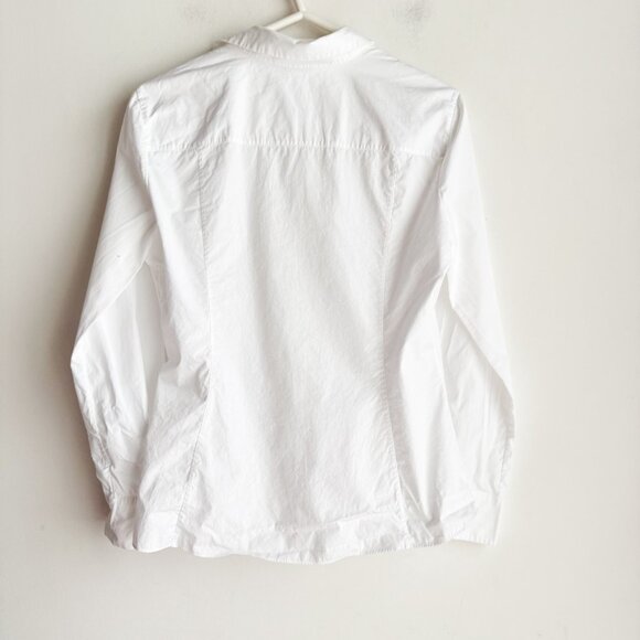 Loro Piana Classic Crisp White Long Sleeve Shirt 46 - Picture 2 of 5